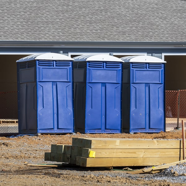 can i customize the exterior of the portable restrooms with my event logo or branding in Goose Lake Iowa